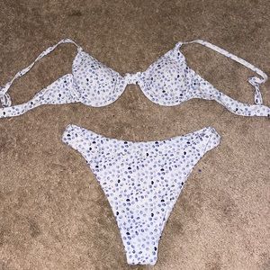 Shein bathing suit (purple and white)